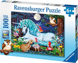 Puzzle Ravensburger pro děti - 10793 V kouzelném lese - Puzzle Jednorožec pro děti od 6 let, se 100 dílky ve formátu XXL Puzzle Naty Shop