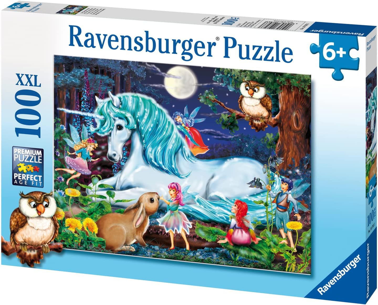 Puzzle Ravensburger pro děti - 10793 V kouzelném lese - Puzzle Jednorožec pro děti od 6 let, se 100 dílky ve formátu XXL Puzzle Naty Shop