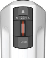 Krups GN4001 3 Mix 4000 Ruční mixér | 450 Watt | Robustní provedení | Regulátor otáček | Turbo-Und Auswurf-Funktion | Vč. 2 Rührbesen Und 2 Knethaken | Weiß/Grau Kitchen Naty Shop