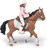 PAPO - Figurka koně - Rider Fashion Winter, vášeň pro ježdění, hračka pro děti od 3 let. Akční figurky Naty Shop