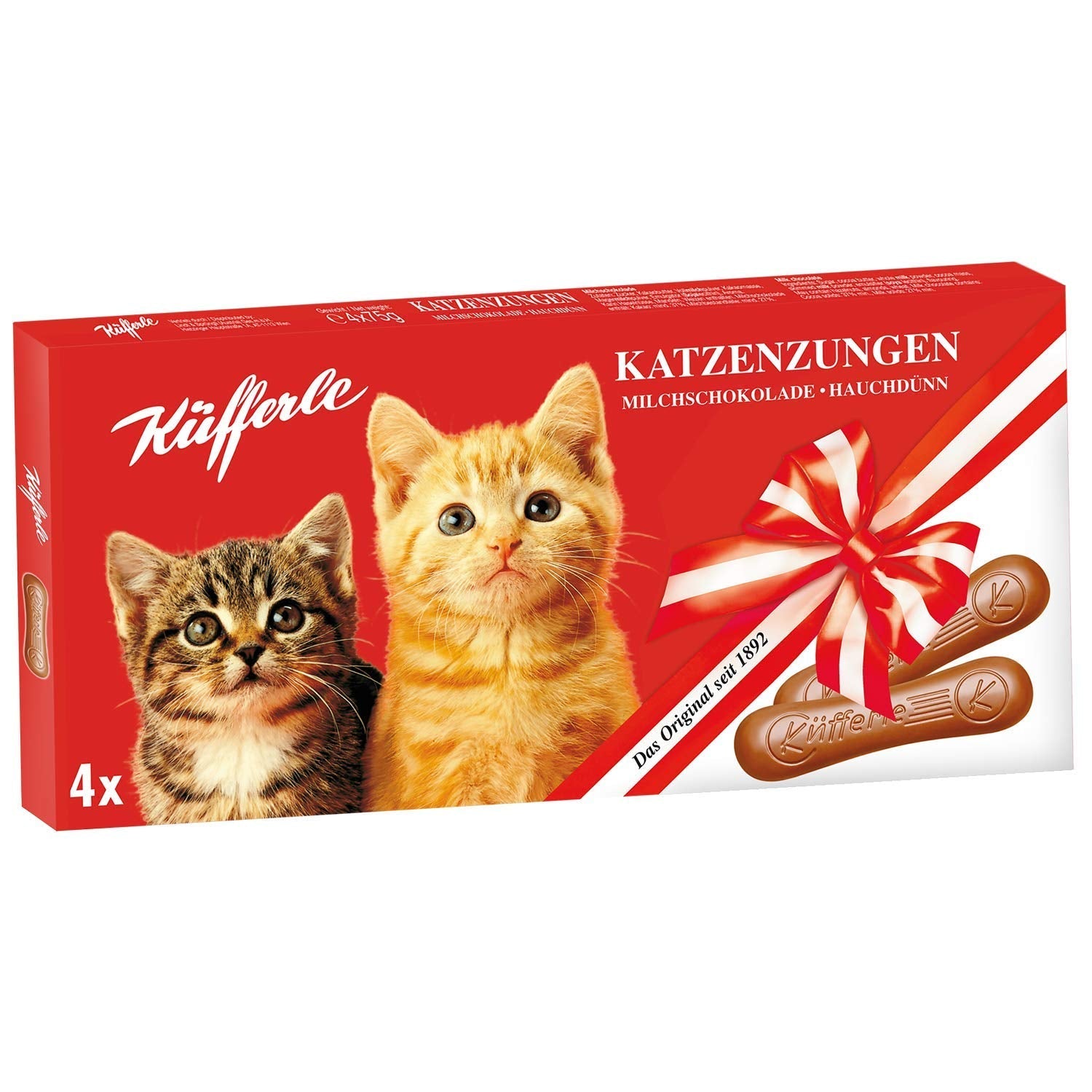 Küfferle kočičí jazýčky 10x75g multipack, mléčná čokoláda, 10 kusů