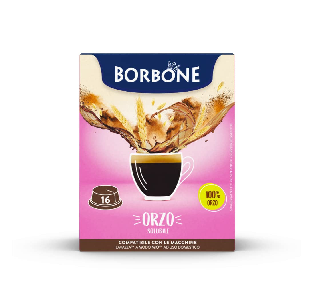 Caffè Borbone Malzkaffee - 96 Kapseln (6 Packungen mit 16 Stück) - Kompatibilní s Lavazza A Modo Mio Haushalts-Espressomaschinen