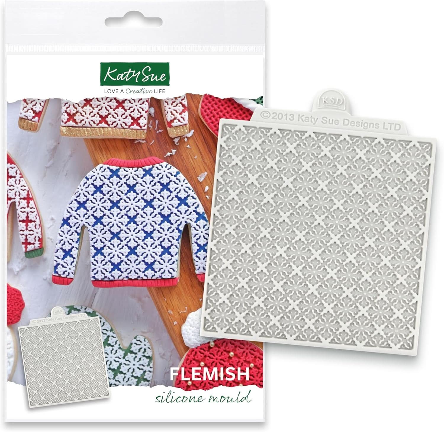 Katy Sue, formování silikonové textury pletení kuchyně Naty Shop