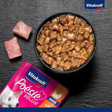 Vitakraft Poésie Délice, mokré krmivo pro kočky, krmivo pro kočky v omáčce, s krůtím masem, hromadné balení, bez přidaného cukru nebo obilovin (23 x 85 g)