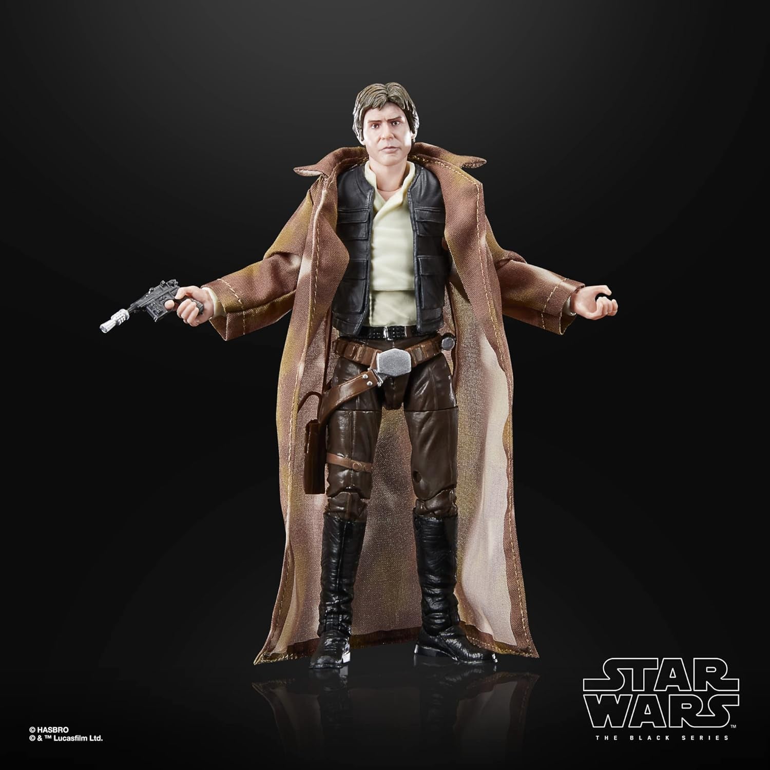 Star Wars Černá série Han Solo, 15 cm vysoká akční figurka Zu Wars: Návrat rytíře Jedi Akční figurky Naty Shop
