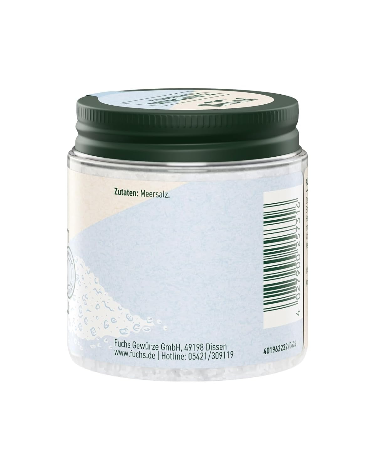 Fuchs Gewürze - Fleur de Sel | Ušlechtilá posypová sůl na chřest, mořské plody a ryby | Meersalz v prémiové kvalitě 100 g v wiederverschließbaren Gewürzglas