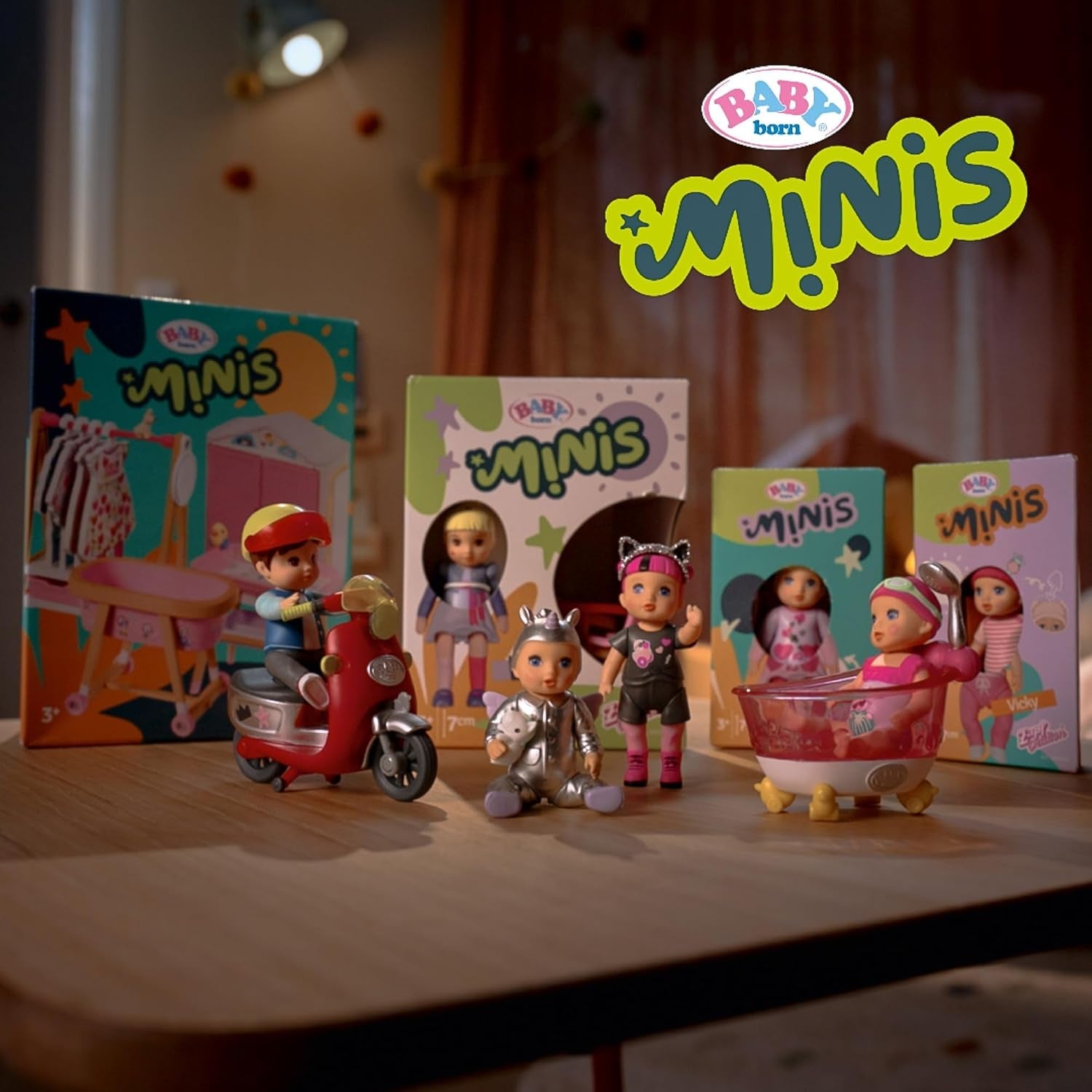 BABY Born Minis hrací sada do vany s mini panenkou Amy a kachničkou, 906101 Zapf Creation Dolls Naty Shop