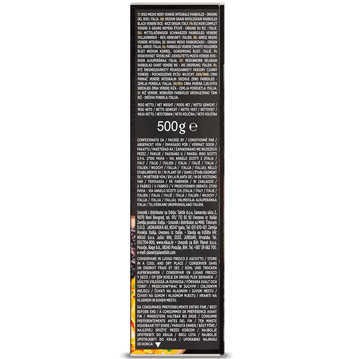 Scotti Black celozrnná rýže Riso Nero Venere 500 g