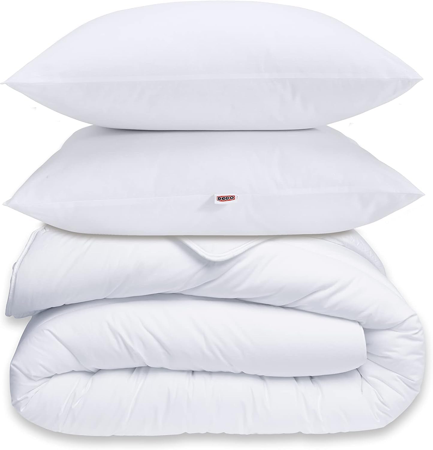 30519 220/240 Povlak na peřinu a 2 polštáře Polyester/Bavlna Bílá 220 X 240 Cm Peřiny a přikrývky Naty Shop
