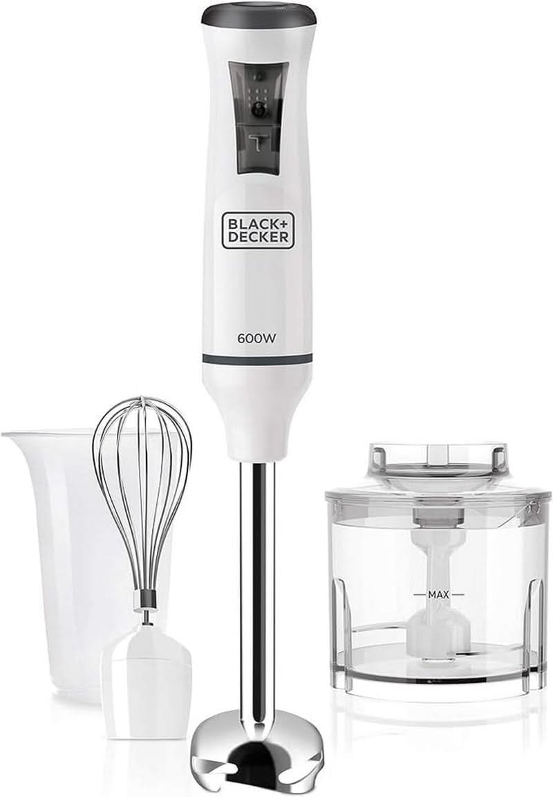 BLACK+DECKER Stolní mixér | BXHBA1500E | 1500 Watt | 20 rychlostí | Turbo | Edelstahl | Spritzschutz | Včetně Pürieraufsatz, Schneebesen, Zerkleinerer Und Messbecher Kitchen Naty Shop Single 3 Zubehörteile 600W