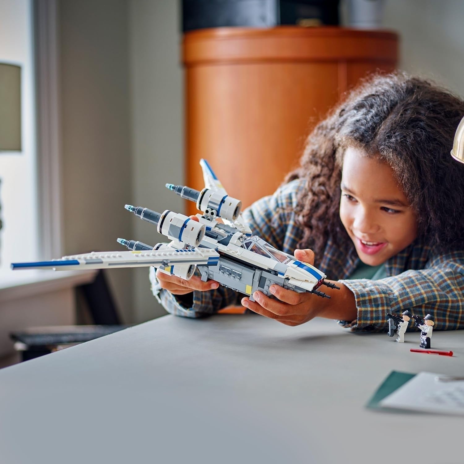 LEGO Star Wars 75399 Rebel U-Wing Starfighter – Hračka s funkcí otočného křídla a 3 minifigurkami včetně Cassiana Andora a figurky droida K-2SO – Dárek pro chlapce ve věku 8+ a fanoušky Andora 2. série Stavebnice Beuche den LEGO-Store