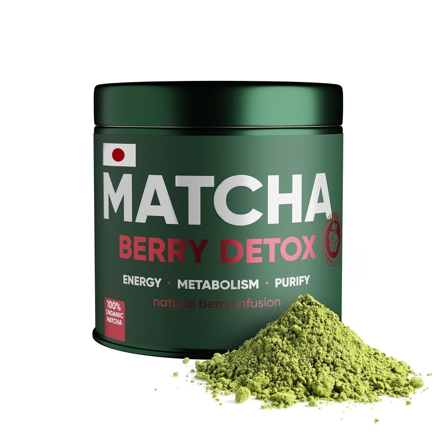WOW TEA Matcha prášek - jemný prášek z Japonska se svěží chutí - ideální pro Matcha čaj, latté nebo smoothie - bez přísad (detox)