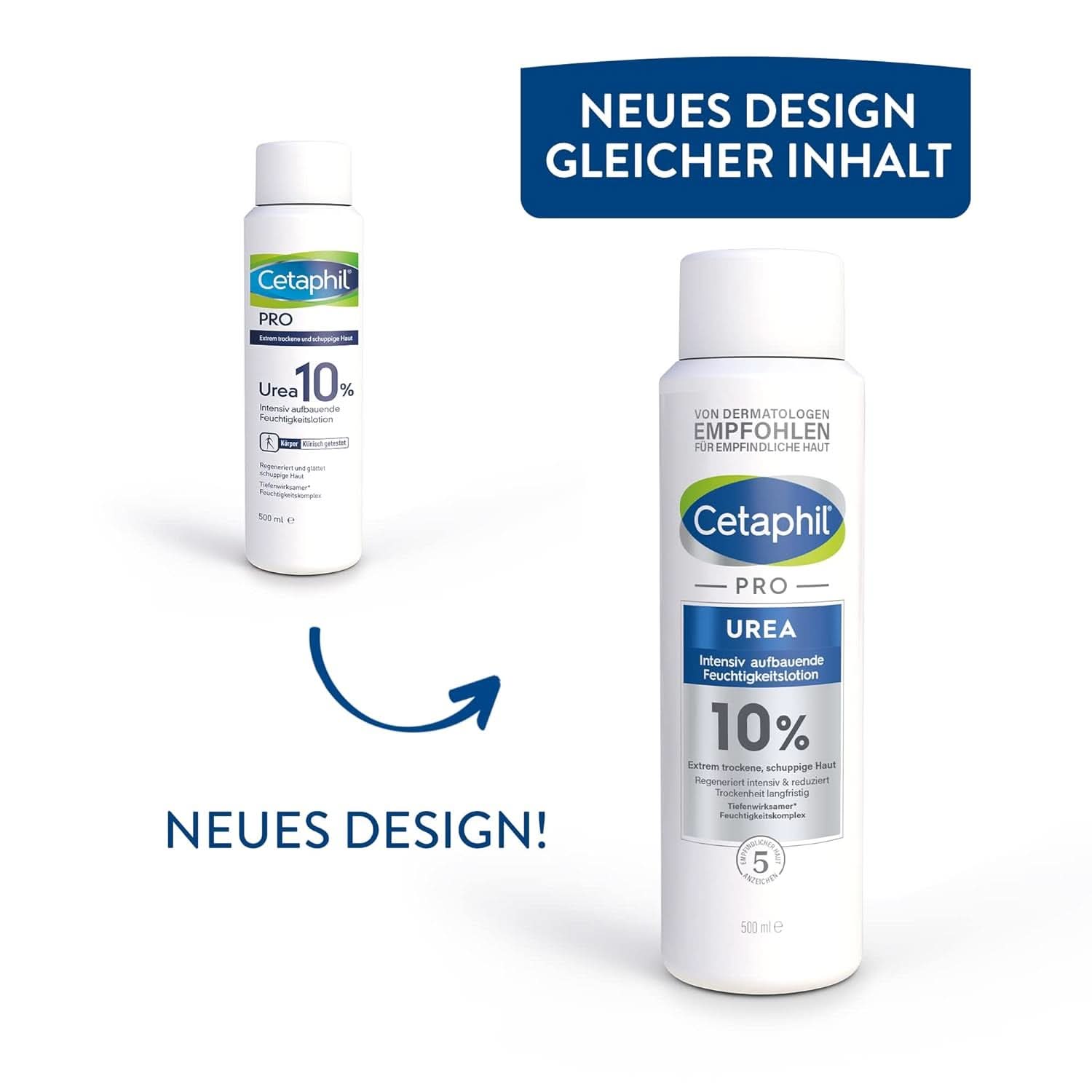 CETAPHIL PRO Urea 10% intenzivní reparační hydratační mléko, 500 ml Kosmetika a kosmetika Naty Shop