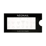 NÉONAIL Nagel Stempel Mit Schaber - Nägel Selber Machen - Razítko na nehty - Nageldesign Für Nagel Schablone - Francouzské nehty Stempel - Silikon Nagelstempel