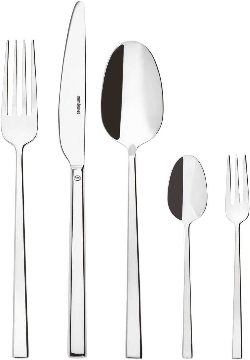 Sambonet 52562-N2 Rock nerez - Sada příborů monoblok nerez 18/10 Kitchen Naty Shop 30 kusů