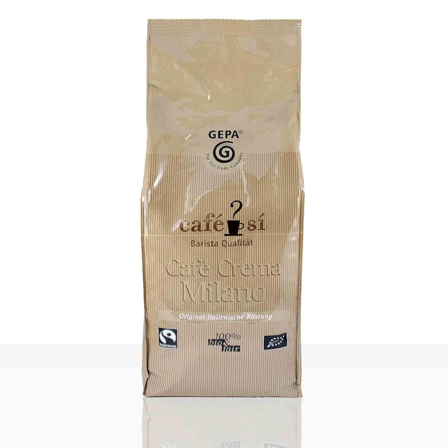 Cafe Si Cafe Crema Milano Fairtrade káva - 1kg kávových zrn