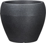 Scheurich Lineo, plastový květináč, černá žula, průměr 30 cm, výška 24,1 cm, objem 11 l.