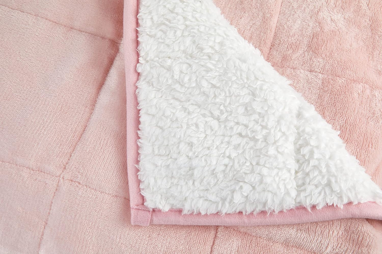 Emma Barclay vážená deka Sherpa, 127 X 152 cm, Blush Pink Postele a deky Emma Barclay