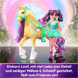 Unicorn Academy AVA a Unicorn Leaf Set - Originální figurky vysoké přibližně 12 cm z oblíbené série Netflix Se dvěma doplňky a kartáči na vlasy Pro nápadité hraní rolí, pro děti od 4 let Akční figurky Naty Shop