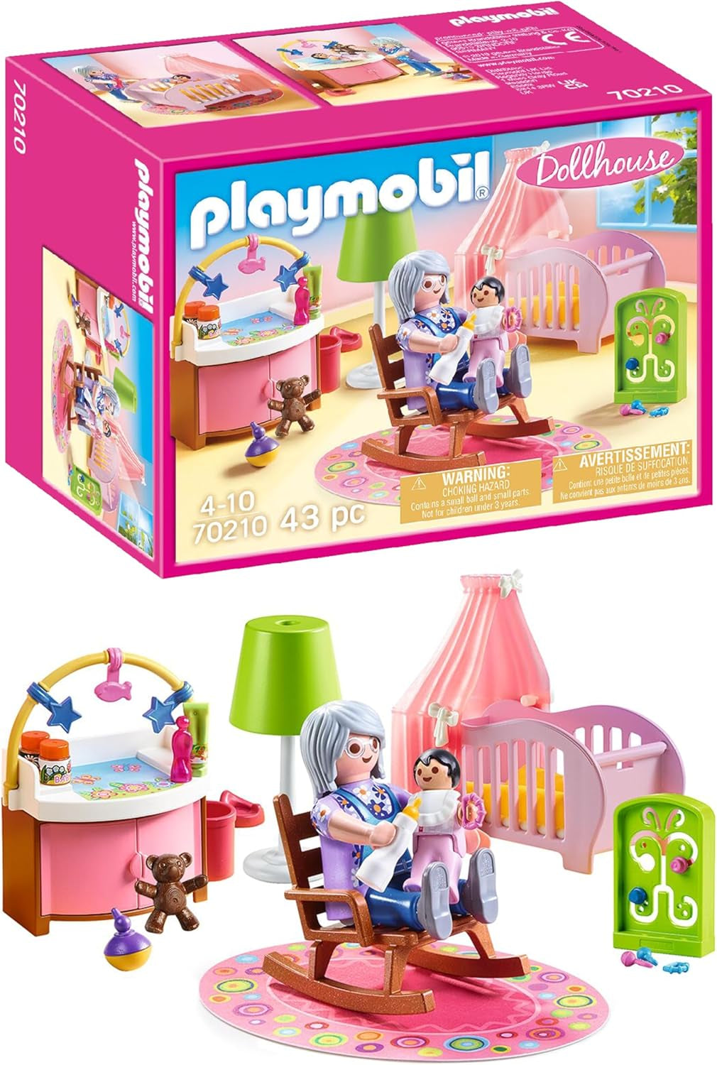 PLAYMOBIL domeček pro panenky 70209 Pokoj pro mládež s postavičkou dívky a doplňky, od 4 let Domky pro panenky Naty Shop Dětský pokoj