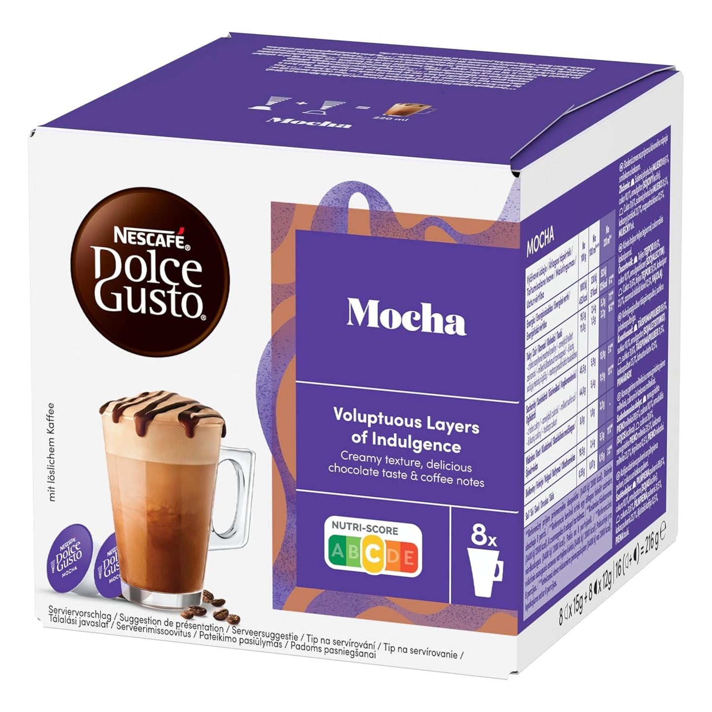 NESCAFÉ DOLCE GUSTO Mocha Kaffeekapseln 3er Pack (3 x 16 kapslí)