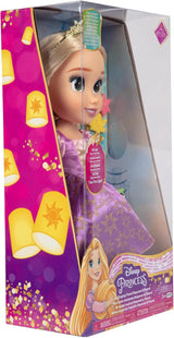 Disney Princezna Rapunzel 35 cm zpívající panenka, zpívá „I See The Light“, včetně doplňků pro větší zábavu, ideální pro dívky od 3 let, fialová