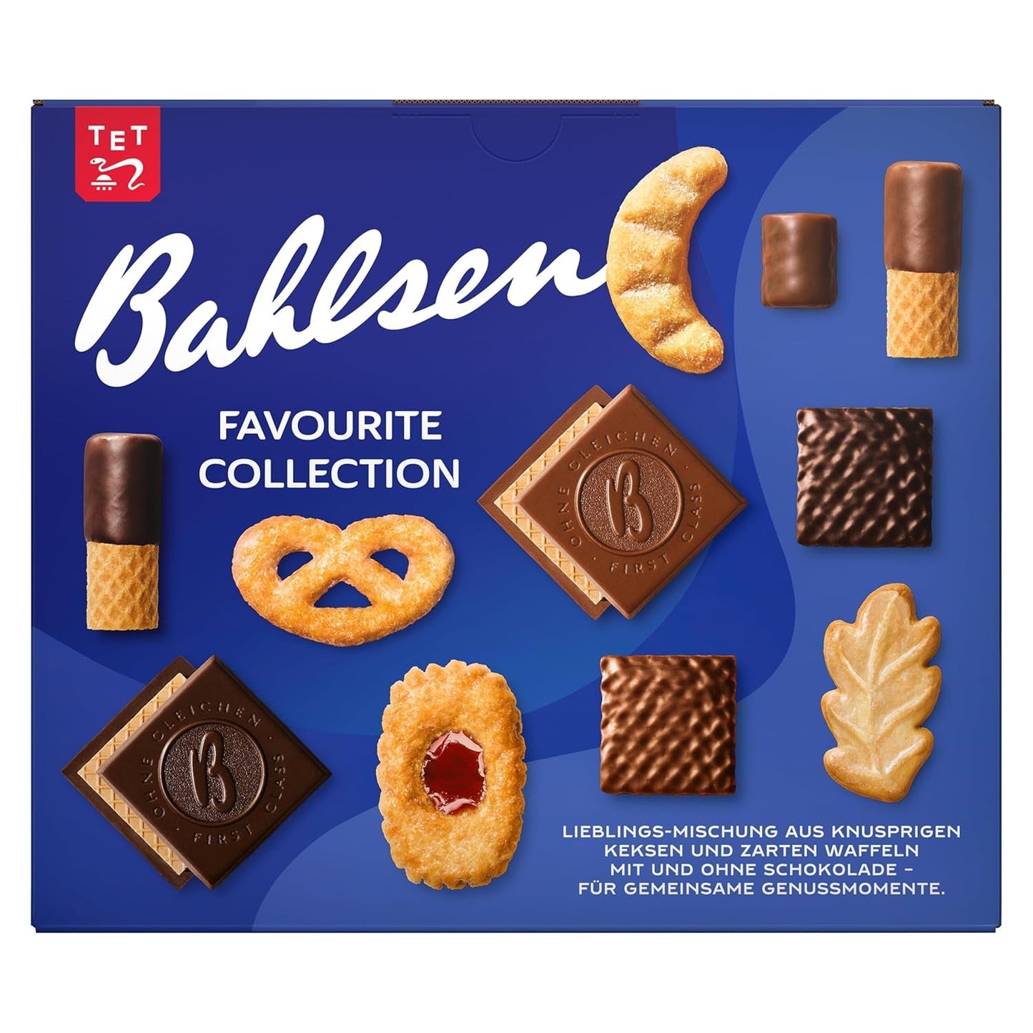 Bahlsen Favorite Collection XL 1 balení Směs křupavého těsta a oplatek s mlékem a hořkou čokoládou (8 x 227 g/1 816 g)