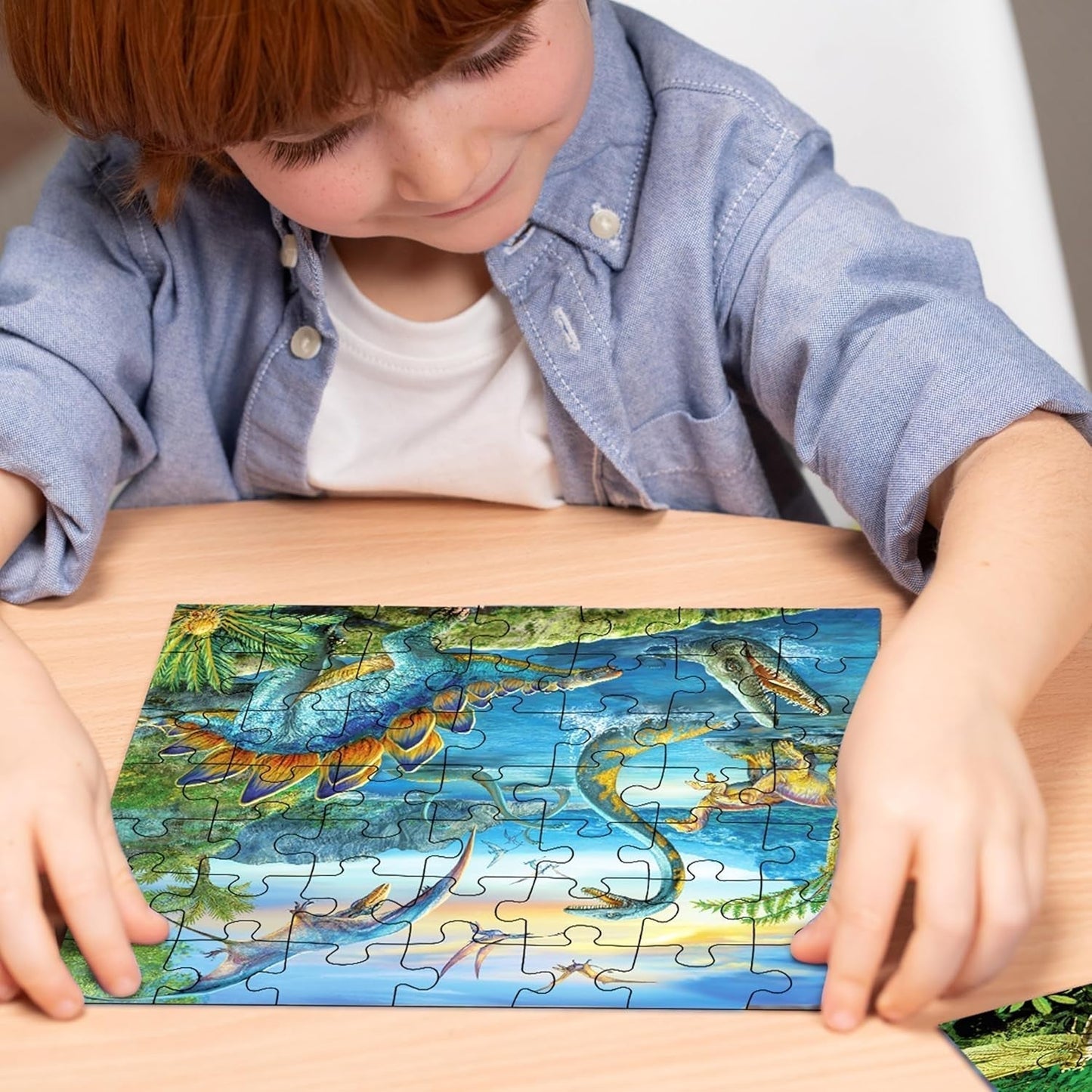 Dětské puzzle Ravensburger - 09317 The Fascination of Dinosaurs - 3x49dílné puzzle pro děti od 5 let Puzzle Naty Shop