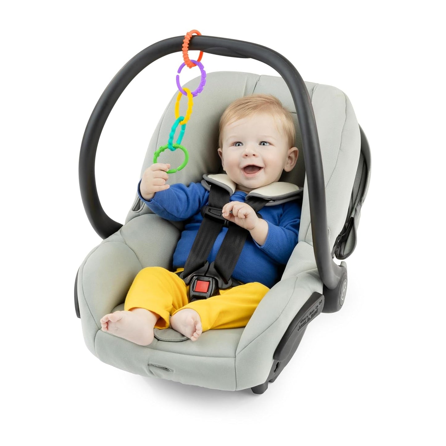 Bright Starts, Oball, Spojovací články řetězu kočárku, Spousta článků, Skládací, Snadno se připevňuje, Snadno se čistí, Perfektní pro cestování Bebe Toys Naty Shop