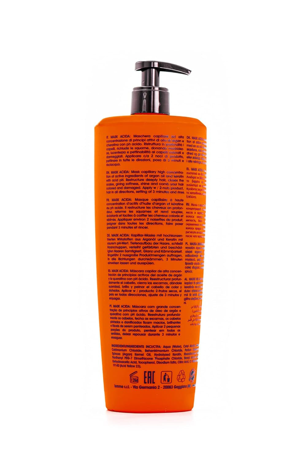 After Color Mask - intenzivní péče pro barvené vlasy, 1000 ml, chrání a pečuje o barvené vlasy, dodává lesk, hydrataci a poddajnost, bez silikonů, veganská, kadeřnická kvalitní maska na vlasy Naty Shop