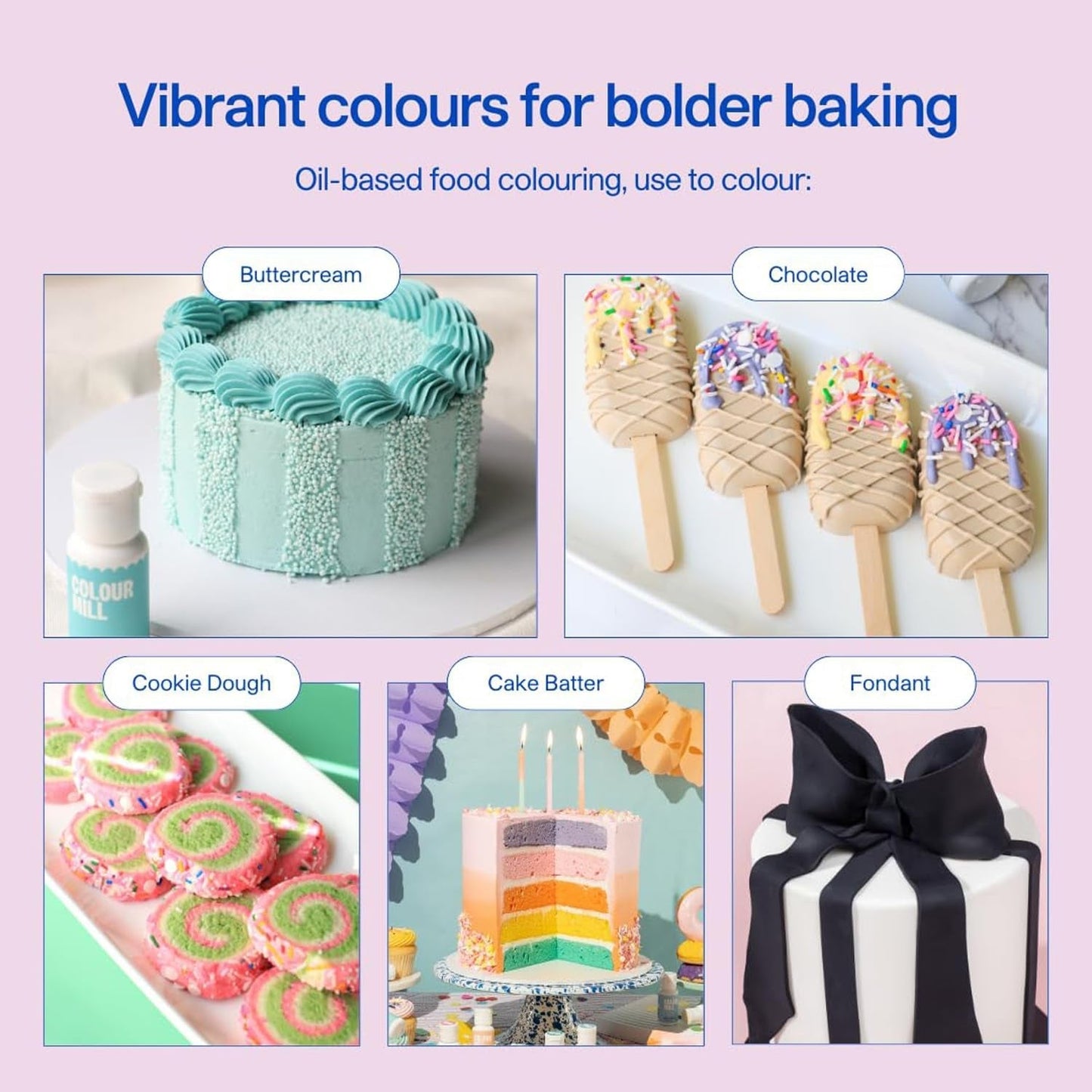 Color Mill potravinářské barvivo na bázi šalvějového oleje - Potravinářské barvivo na čokoládu, fondán, muffiny, dorty, pečení, makronky - Potravinářské barvivo na zdobení dortů - 100 ml
