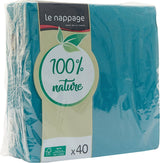 - Papírové ubrousky Tex Touch - Černé - Ubrousky s certifikací Fsc® - Recyklovatelné a biologicky rozložitelné - Sada 40 velkých černých ubrousků 38 X 38 Cm