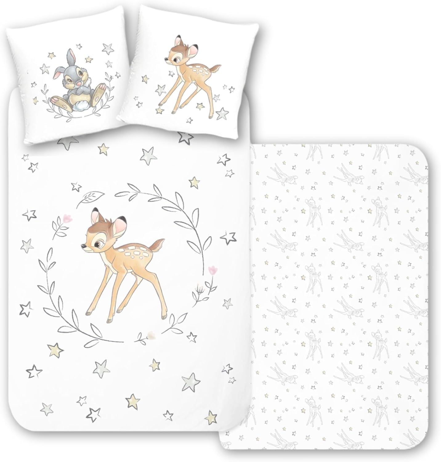 Povlečení pro děti, různé animované postavičky, 100% bavlna Povlečení pro děti Naty Shop Bambi