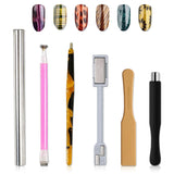 14 Stück Nail Art Werkzeug Magnetstift DIY Magic 3D Magnet Stick Set Verwendung Mit Cat Eye Gel Pulver Oder Nagelack - Magnetic Stift Katze Eye Pen Für Ideal Katzenaugen Magische Effekt