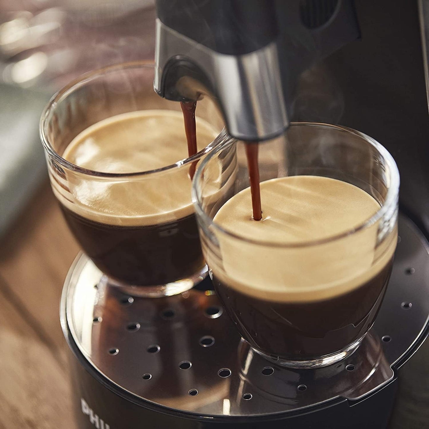 Espresso na kapsle PHILIPS Senseo Select s volbou intenzity kávy a funkcí paměti, vyrobeno z recyklovaného plastu, barva: černá (CSA240/60)