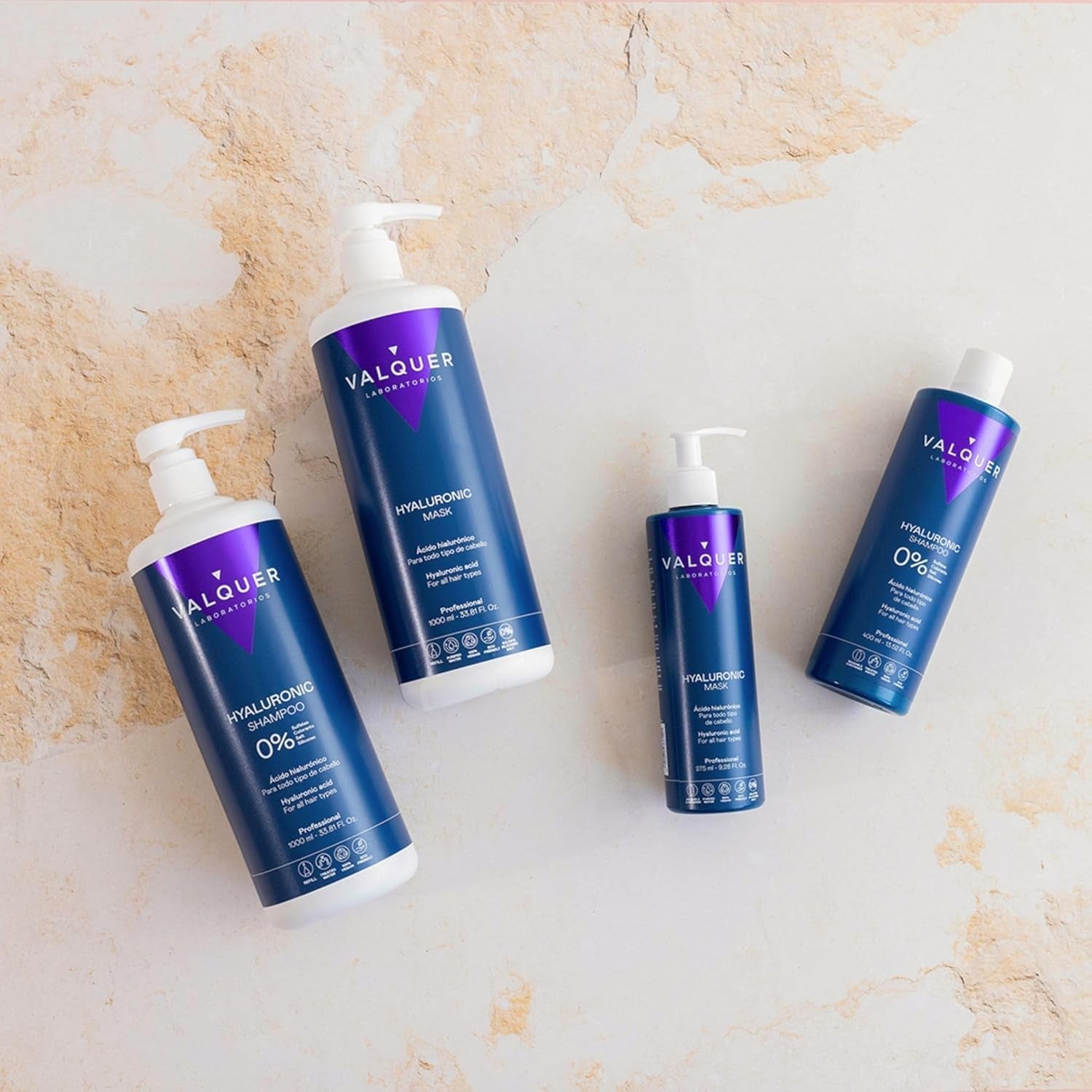 Valquer Hyaluronic Hair Treatment - Hydratační maska na vlasy s vůní levandule - Bez sulfátů a silikonů - 975 ml Naty Shop Hair Mask