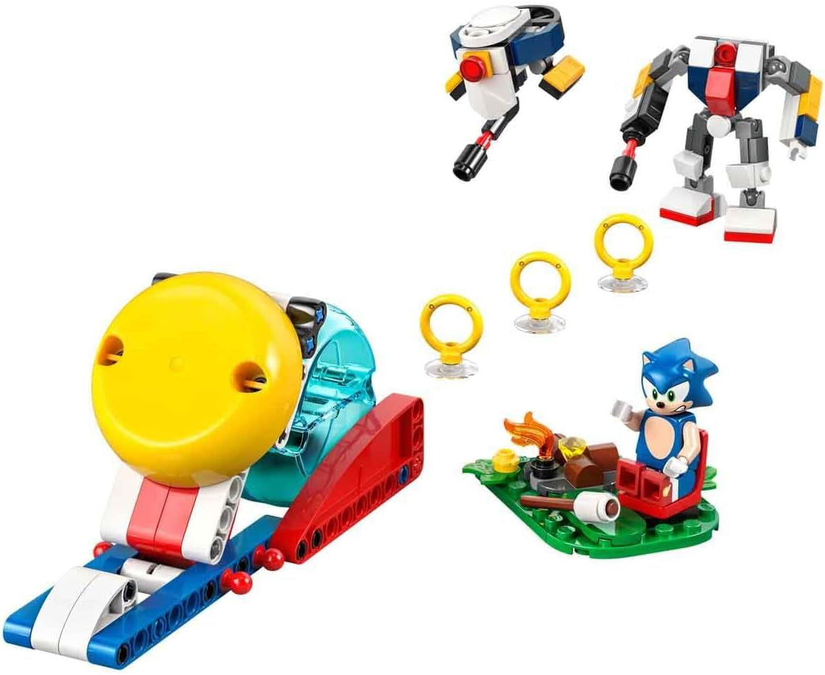 LEGO Sonic the Hedgehog Sonics Showdown at the Campfire Hra Hračka pro děti a fanoušky videoher Stavebnice pro chlapce a dívky 7letá dobrodružná sada Sběratelské 77001 stavebnice Beuche den LEGO-Store