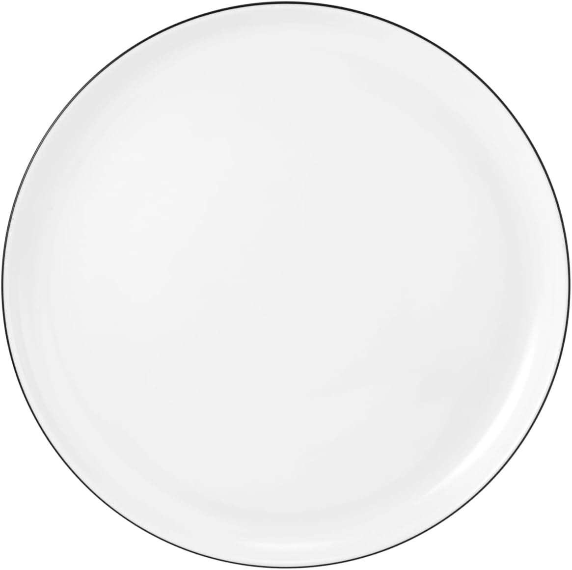 Sada nádobí Seltmann Weiden 001.737148 Lido - 6 talířů + 6 talířů na pozadí - 12 kusů - Black Line