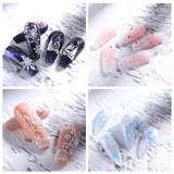 4 Blatt 3D Nálepka na nehty Weihnachten Nagelaufkleber Christmas 5D Stereoskopisch Selbstklebend Schneeflocke Schneemann Nálepka na nehty Dekorace Nageldesign Zubehör