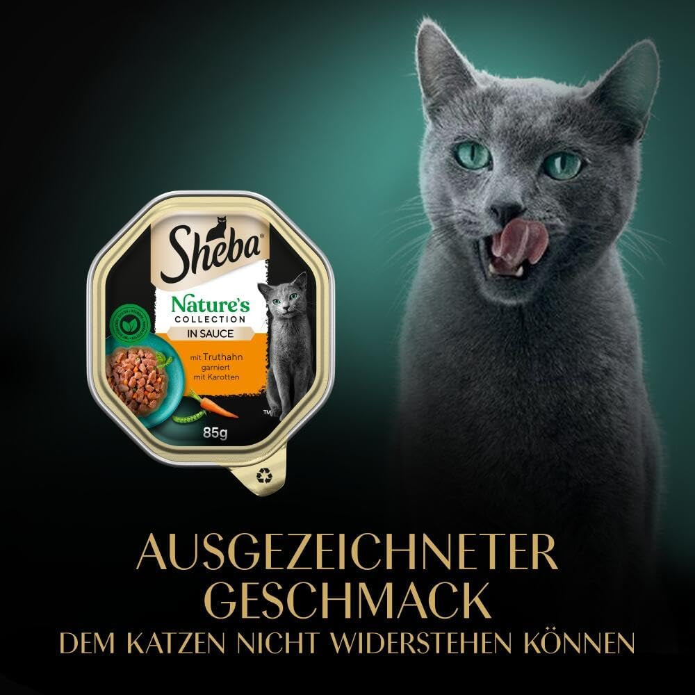 SHEBA Mokré krmivo pro kočky, Nature's Collection v Krůtí omáčce, 2 x 11 x 85 g