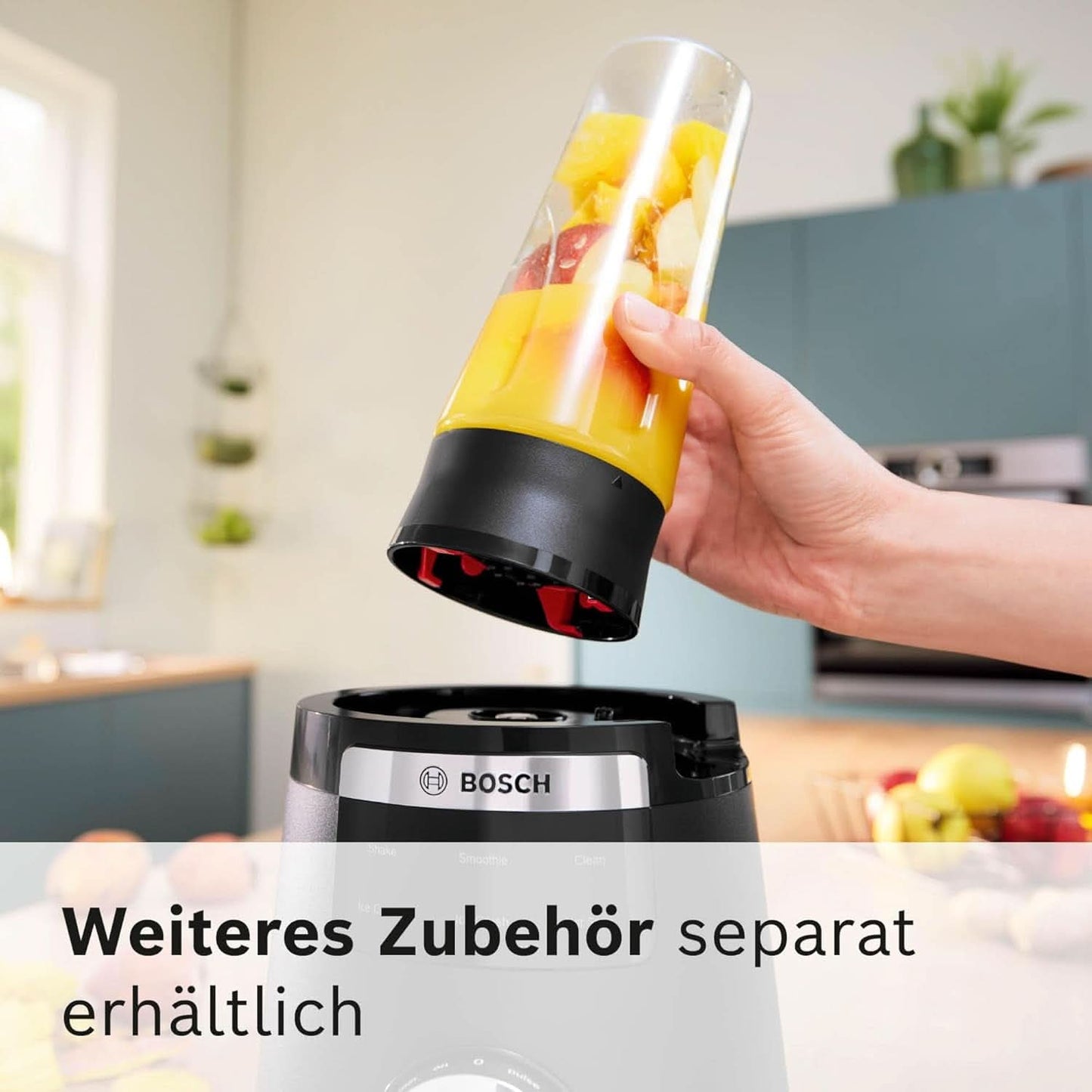 Vysokorychlostní stojanový mixér Vitapower Serie 6 MMBD665B1, 45 000 U/min, 6 programů Inkl Heiße Suppe & Reinigung, 2 L Mixbehälter, Stopfer, Spülmaschinenfeste Teile, Made in Europe, 1800 W, Schwarz Kitchen Naty Shop