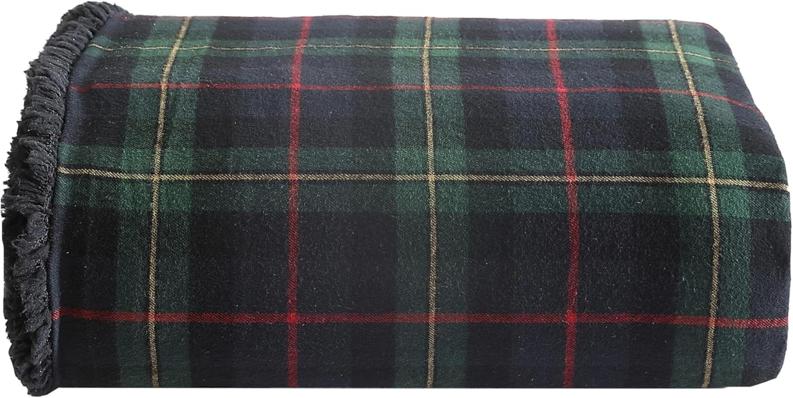Deka Eddie Bauer, bavlněný flanel, bytový dekor, oboustranný, povlečení Sherpa, borovicový pléd, přikrývky a přikrývky Naty Shop Borovicový tartan, červený/zelený/antracitový přehoz