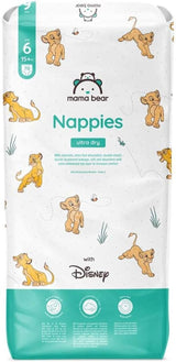 Ultra suché plenky Mama Bear Disney velikost 4 (8-14 kg), bílá, 84 kusů (1 balení) Naty Shop velikost 6 (15+kg) Jedno balení