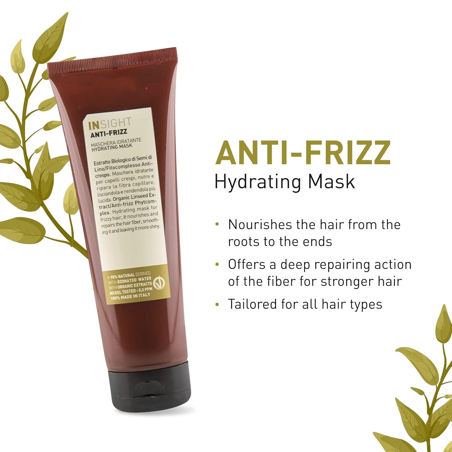 ANTI-FRIZZ MOISTURIZING MASK 250 ml Naty Shop maska na vlasy