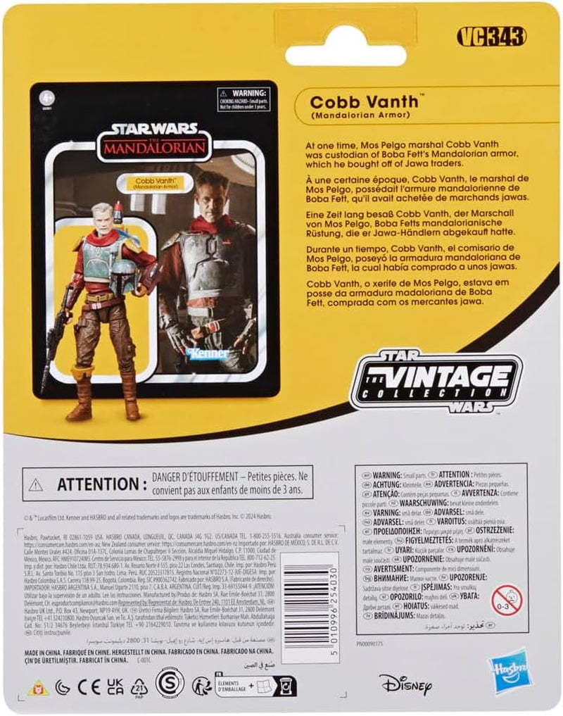 Star Wars Vintage kolekce Cobb Vanth (Mandalorian Armor), Deluxe Zu Mandalorian akční figurka, Měřítko 9,5 cm Akční figurky Naty Shop