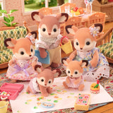 Sylvanian Families 5800 Deer Twins, herní sada s figurkami zvířat, figurky lesních zvířat, hračka pro děti od 3 let