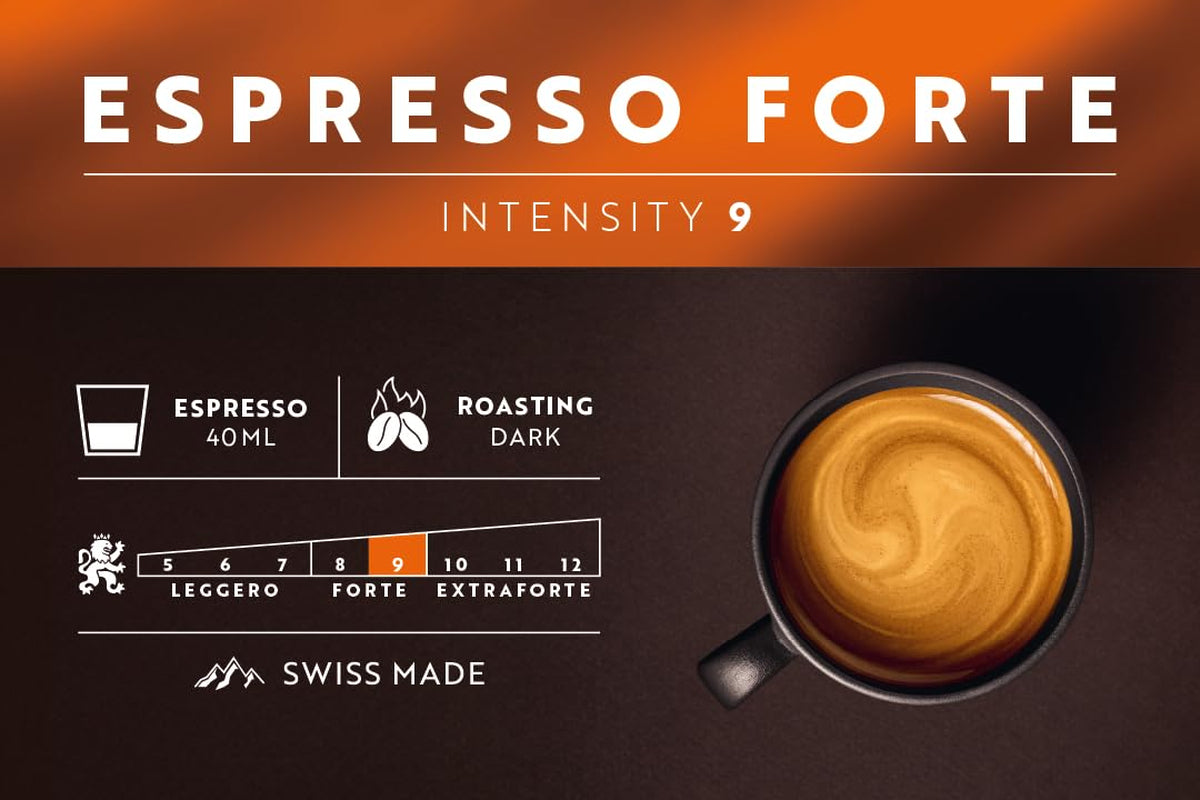 Café Royal Espresso Forte – kávové kapsle kompatibilní s Nespresso®, 100% Arabica, plná, středně pražená, intenzita 9/12, 36 kapslí