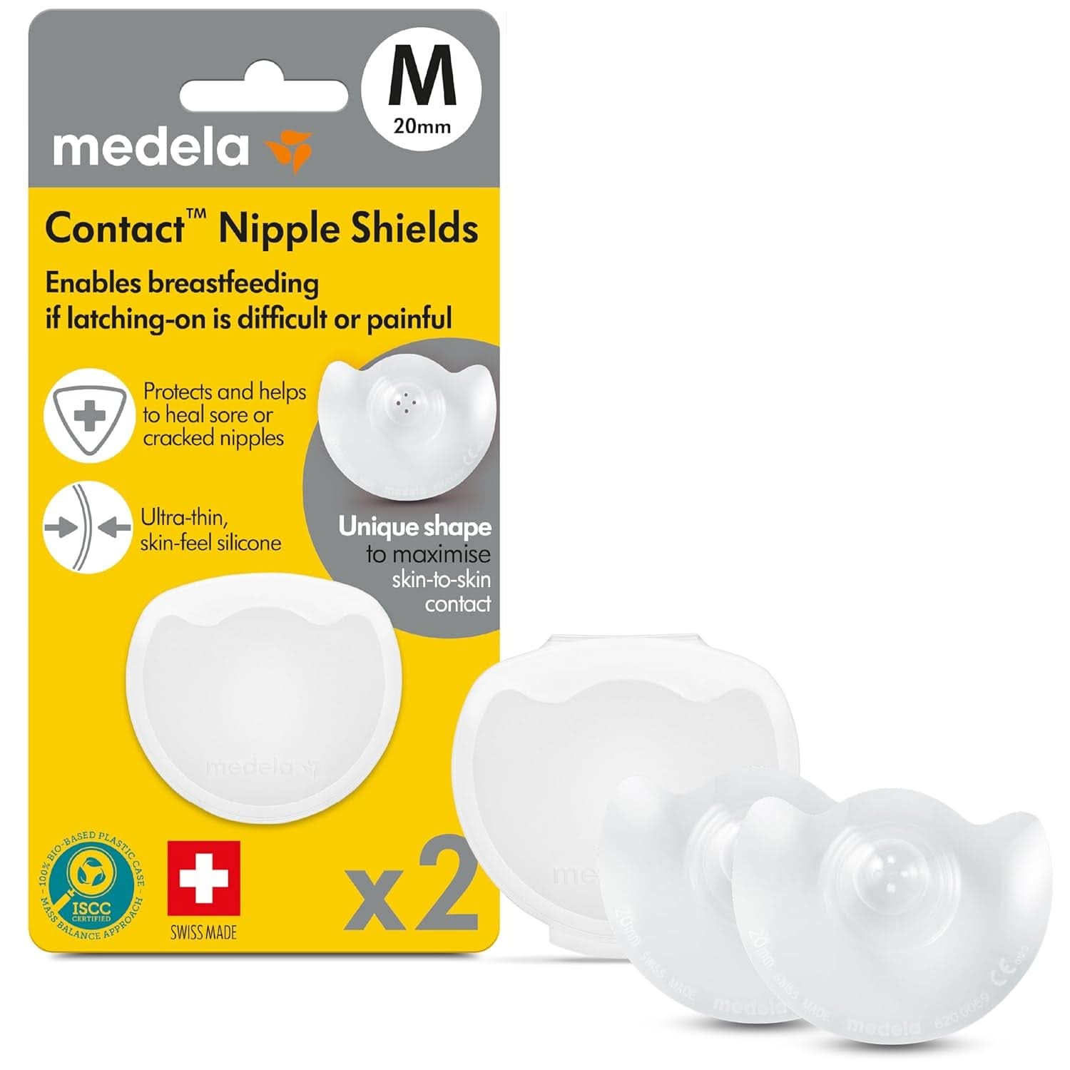 Medela 200.1594 Brusthütchen, Mehrfarbig Příslušenství pro potraviny a kojení Baby Naty Shop