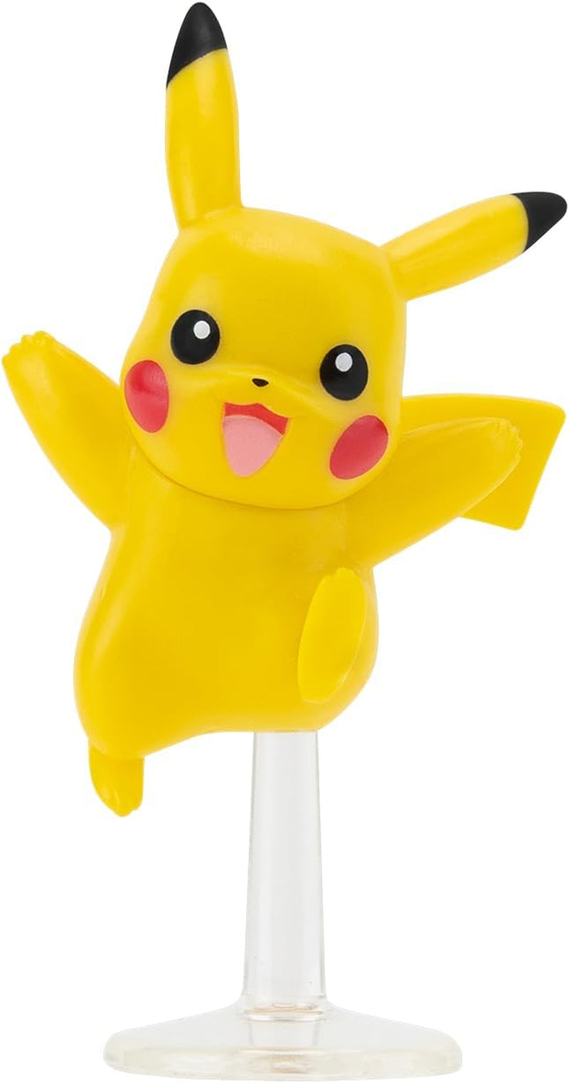 Pokémon PKW3402 - Multipack bitevních figurek - 4 balíčky s Pikachu, Croc, Kwaks, Felori, oficiální detailní figurky, každá 5 cm Akční figurky Naty Shop