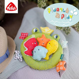 Síťka do vany Fehn Frog - Hračka do vany pro miminko - Plovoucí hračka do vody pro radostnou zábavu z koupele - Hračka do vany pro miminka a batolata od 0+ měsíců Baby Toys Naty Shop